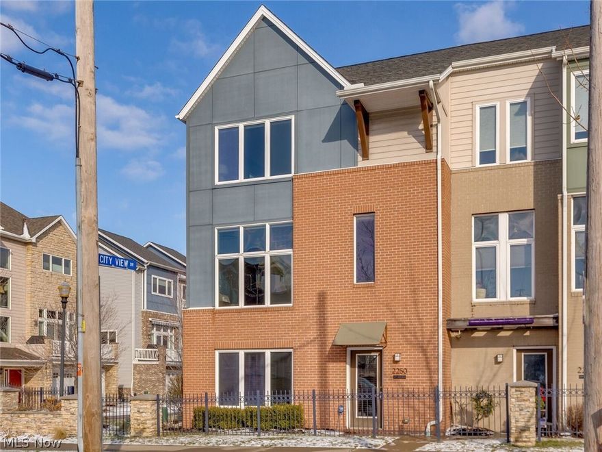 Come see this 3 BR 2.5 Bath Beauty!  Part of the Bergen Village development on w5th and City View, this home boasts functional living!  Tax abated and the end unit of a gated community, the outdoor features include a large, extended deck with Trex and enough room for a dining table, couch, grille, and a sizable side yard!  Check out the pictures of the extra property and pop in to check out the views of the industrial park, Literary and 5th!
Some of the extras this house includes are custom Hunter Douglas blinds, speaker system with surround sound, custom closets, upgraded / taller ADA toilets, powder room with lovely bowl sink and floating drawer, AND a security system!

New washer and dryer 2017 and water heater 2018.

Rough plumbed in office/bedroom closet (to convert to a bathroom)

Abated until 2027

All that, in the hot Tremont neighborhood!