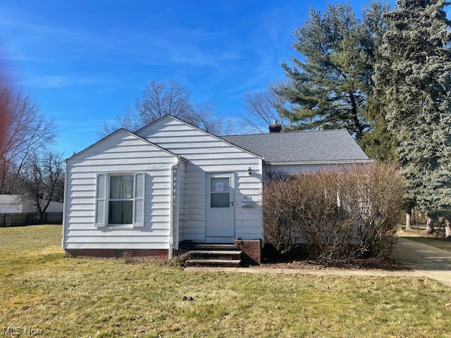 Great Starter Home - Featuring 2 bedrooms; spacious living room; dining room and kitchen. This Ranch has over 870 square feet, with a large yard for expansion. Property is sold 'as is'. Close to highways for easy access to downtown CLE. Great area with lots of charm and character! This home could be gorgeous with some TLC! A true diamond in the rough? Bring your imagination to this one. Schedule your showing Today and make this your home!!