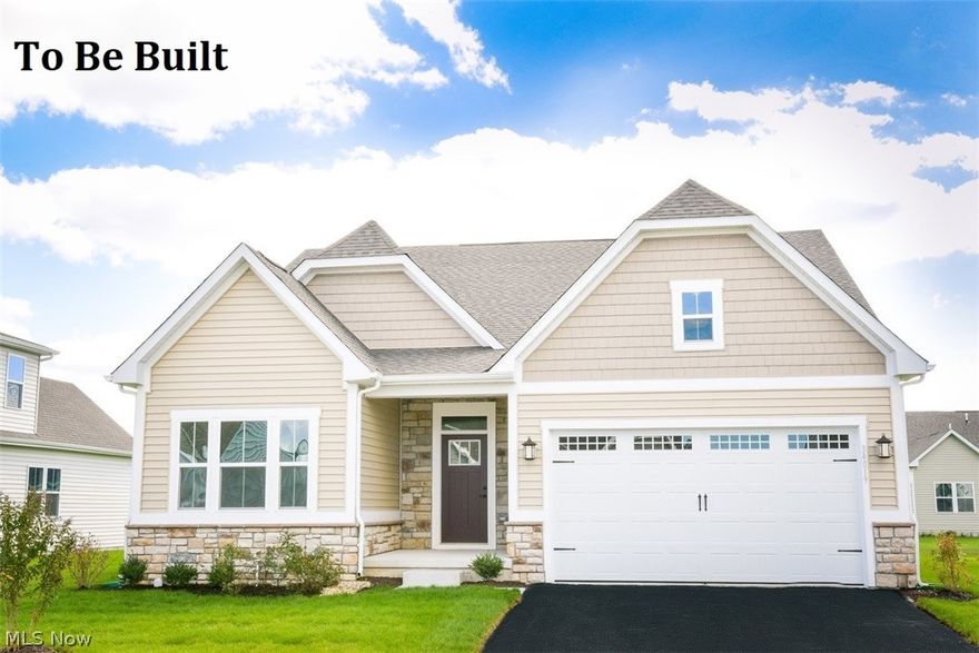 Build a brand new ranch home with almost 2,000 square feet in Crosscreek offering homes with first floor owner’s suites.  This beautiful home sits on spacious home site with green space behind, giving you beautiful views from your included covered rear porch.  On home site 59 only we will include a fireplace, granite countertops in the kitchen, upgraded flooring, espresso cabinetry and cottage exterior with partial stone.  This impressive home has a gourmet kitchen with 10’ island, walk-in pantry and GE stainless steel appliances.  All homes at Crosscreek include full basements and have comprehensive home warranties.  A brand new home will save you time and money on maintenance and save you on your utilities.  TO-BE-BUILT.  PHOTOS FOR ILLUSTRATION ONLY.