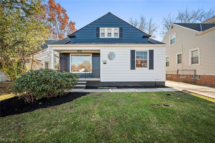 Welcome to 4086 Hinsdale in the charming community of South Euclid! Step into this beautifully renovated, move-in ready home boasting 3 bedrooms and 2 bathrooms, with the added bonus of a versatile room on the second floor that could serve as a 4th bedroom, office, or nursery. No detail has been overlooked in the comprehensive top-to-bottom renovation, featuring new flooring, fresh paint, and upgraded appliances, among other enhancements. Nestled in a fantastic neighborhood, this residence offers not only a delightful living space but also the convenience of proximity to Cedar Center, John Carroll, Legacy Village, and a wealth of shopping, dining, and parks. Immerse yourself in all that South Euclid and the surrounding neighborhoods have to offer. Don't miss the opportunity to experience the warmth and comfort of this wonderful home—it truly is a must-see! Agent/Owner.