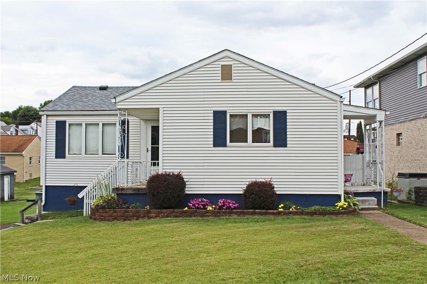 Pride of ownership! This 3 bedroom, 1 bath ranch home has been well cared for. Refinished hardwood floors and fresh neutral paint throughout make this home very inviting. Features include: new roof, gas heat and central air. Appliances and home warranty included! It's time to stop renting! Call today!