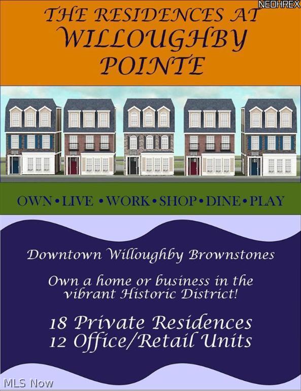 Knez Homes' Newest Condominium Project in Downtown Willoughby replicating the Characteristics of Willoughby's Historic District! Four Floorplans are available starting at $174,975. A 5 Year Tax Abatement is Available! Attached Garages! Buy now for Early 2014 Occupancies! 2 Bedroom, 2 Bath Plans and 3 Bedroom, 2.5 Bath Plans Available! Call Carol Nagel for a Brochure or appointment!