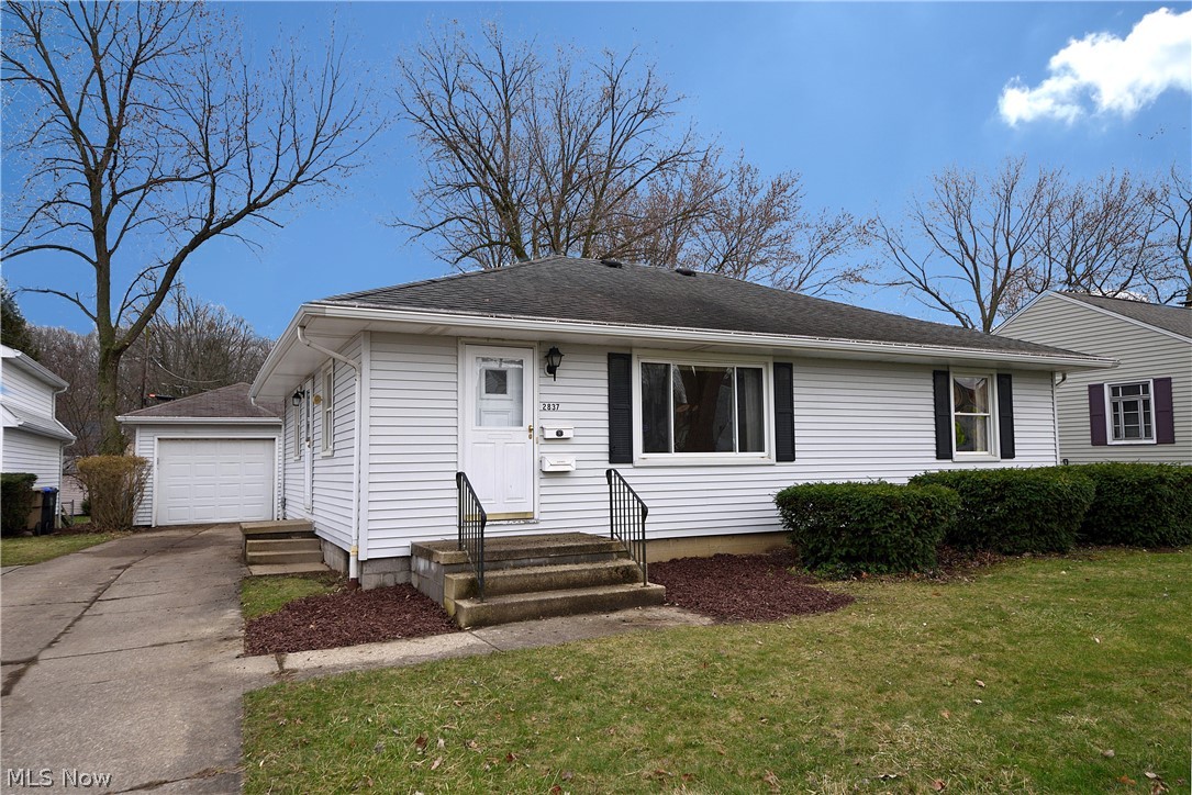 Wonderful 3 bedroom ranch in a very desirable neighborhood of Cuyahoga Falls. The many updates to this home include; new flooring and counter tops in the kitchen, brand new dishwasher, new flooring, toilet and vanity in the bathroom. The full basement has some nature stone floors in the basement, which also runs through the garage. The electric panel was updated in 2019. A rear fenced yard, natural hard wood floors, vinyl windows, and a large living room are just some of the amenities.