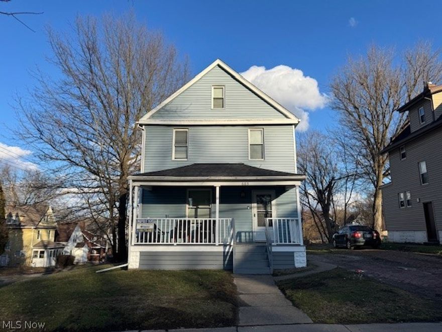 Great opportunity to own a prime location University of Akron rental property. 603 Kling St. a single family house currently rented through July 2026 at $2105 per month. Landlord pays all utilities totaling approximately $350 per month. Updates include: new roof, new full bathroom, and a brand new kitchen.