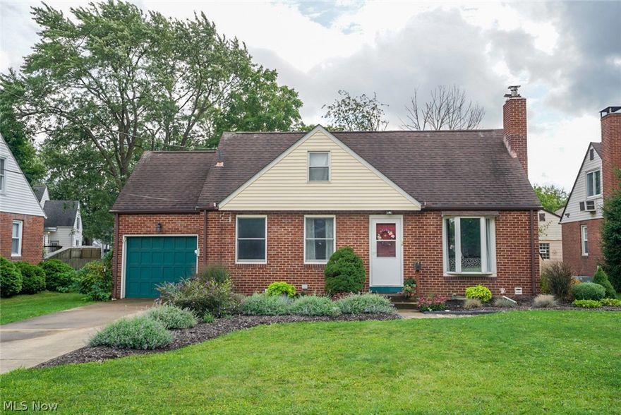 Looking for that perfect home? Look no further! This brick bungalow is in the perfect location. Close to shopping, restaurants, and the highway. The home includes 3 bedrooms but office could easily be a 4th. The kitchen is completely updated with new countertops, floors, garbage disposal and range. You will love the hardwood floors throughout the first floor. Basement has been waterproofed and comes with a lifetime transferable warranty. The private backyard is ideal for entertaining! There is approximately 250sq ft finished in basement.  Chimney was rebuilt in 2018 with new cap installed.  Make appointment today! You will not be disappointed.