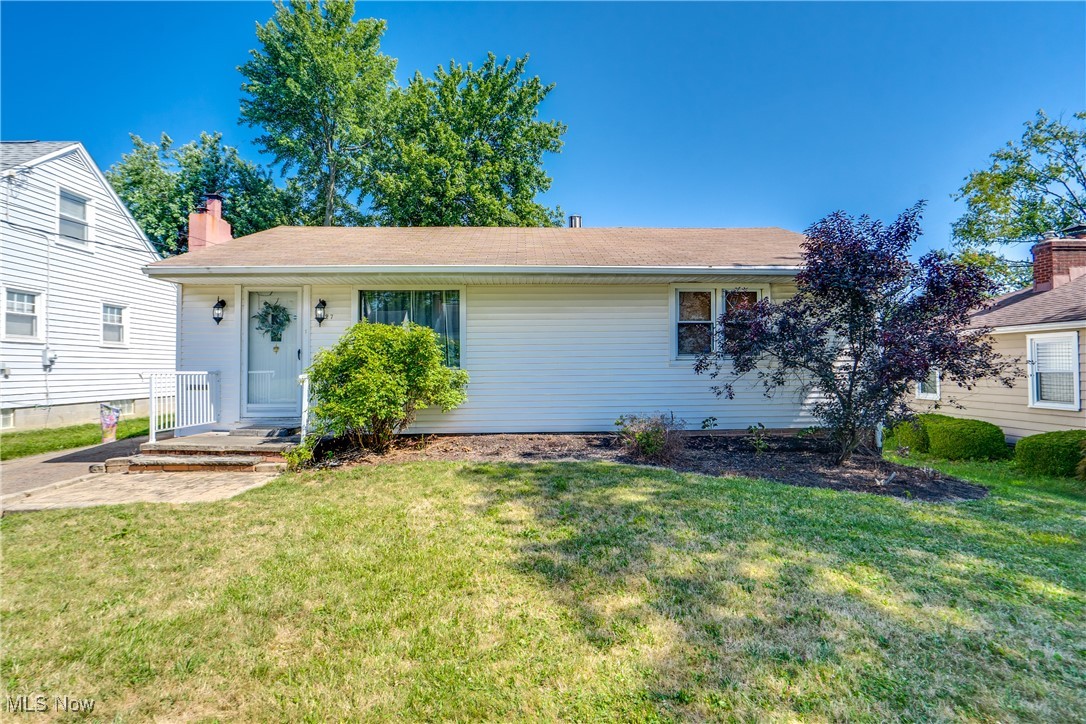 It's a fantastic buy in Plain Township! This 2 bedroom ranch will be ready for you to move in at closing time. Conveniently located off of Cleveland Ave, this home has a lot to offer. The eat-in kitchen has plenty of cabinet space and all appliances remain. The kitchen has a separate nook where you can fit a desk or hutch plus lots of room for a dining table. For easy cleaning, you will love the wood flooring in the kitchen and dining area. The front living room has a coat closet for guests and ample room for your furnishings. There are two cozy bedrooms, one with a double closet and the other with a single. The full bath has been modernized and features a pedestal sink and a tiled tub/shower. combo. The full basement is where you will find the laundry area, future space to finish, or a fantastic space for all of your storage needs. the washer and dryer will stay as well. We love the outside too with its 20x24 garage with openers and storage shelves and the 15x18 deck that walks right into the kitchen area. The home is neutral throughout and will make a wonderful home for the new owner.