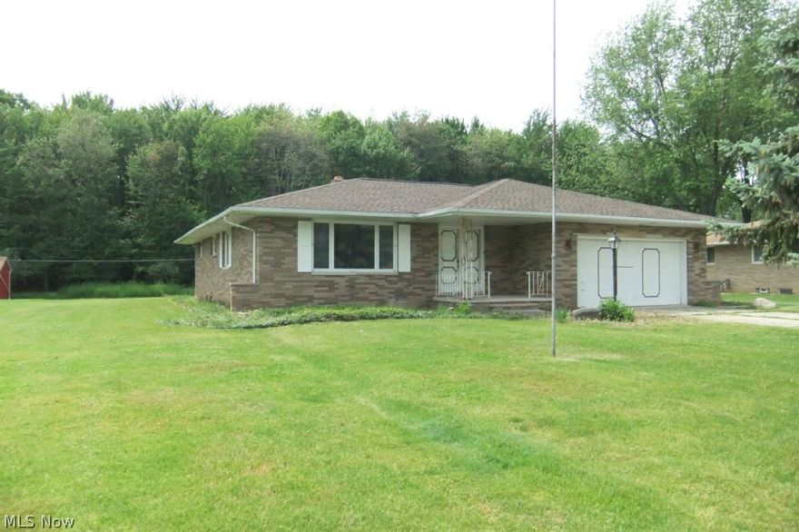 Great location in Beautiful Broadview Heights!  All brick ranch with partially finished basement and full bath in basement!  Kitchen opens to family room with fireplace and concrete patio!  Enjoy cooking out on your patio and the wooded backyard!  Home has a newer roof, tear off and hot water tank!  Will not last for long in this location!