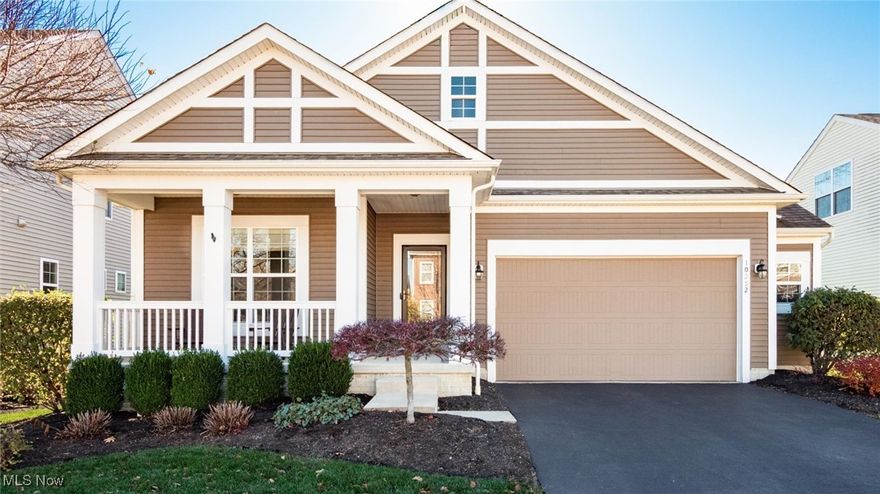 Welcome to this beautifully maintained 3-bedroom, 2-bath ranch home located in the highly desirable Jerome Village community of Plain City, Ohio. Offering exceptional curb appeal and a warm, inviting presence, this home features a spacious covered front porch, an attached oversized two-car garage, and a full basement with 10' ceilings for abundant storage or future expansion with existing roughed in plumbing.
Step inside to an elegant foyer with rich hardwood flooring, detailed wainscoting, and crown molding that sets the tone for the quality found throughout. The open, flowing layout is designed for comfortable living and effortless entertaining, with natural light filling the main living spaces.
The home offers three well-appointed bedrooms and two full baths, including a private owner’s suite. The split-bedroom design provides privacy while maintaining excellent functionality for guests or family.
The heart of this home extends outdoors to an impressive backyard retreat. Enjoy a beautifully designed paver patio with built in fire place with pillar planters, perfect for hosting gatherings or relaxing on quiet evenings. Additional outdoor highlights include:
A raised deck with easy access from the main living area
A spacious paver entertaining area ideal for dining and lounging
A hot tub offering a private relaxation space, providing peaceful views and natural privacy
With mature landscaping, open green space, and a tranquil backdrop, the outdoor area feels like a private getaway right at home.
This property is located in a well-kept neighborhood close to parks, shopping, schools, and major travel routes—combining small-town charm with everyday convenience. Homeowners have access to the community center that includes a workout facility, pool and walking path. 
A rare opportunity to own a beautifully cared-for ranch home with an exceptional outdoor living space in Plain City.