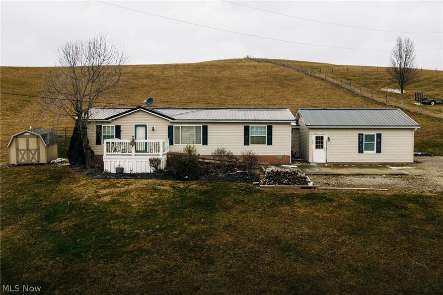 Well maintained 3-bedroom, 2-bath home situated on nearly half an acre with peaceful country views in every direction. Recent updates include new flooring, partial kitchen upgrades, updated bathroom vanities, and major mechanical improvements such as a newer roof, furnace, A/C unit, and hot water tank, offering a peace of mind for years to come. The property features a spacious two-car garage and plenty of outdoor space to relax, entertain, or simply enjoy the quiet surroundings. Conveniently located just minutes from Roscoe Village, this home offers the perfect balance of rural charm and accessibility.