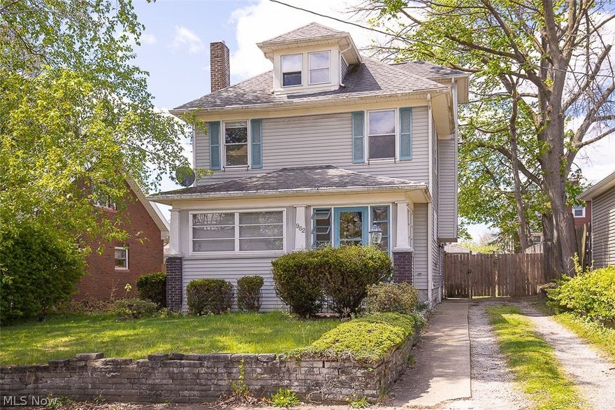 Three (possibly four) bedroom colonial in North Akron! This property is spacious with 2 full baths, beautiful woodwork throughout and is in close proximity to schools, the highway and shopping centers. Entertain during the warmer months on the enclosed front porch or on the rear patio! The most recent updates include furnace and central air in 2021 and a newer hot water heater in 2022. The seller is motivated to sell and will be providing a home warranty, please call to schedule your private showing today!