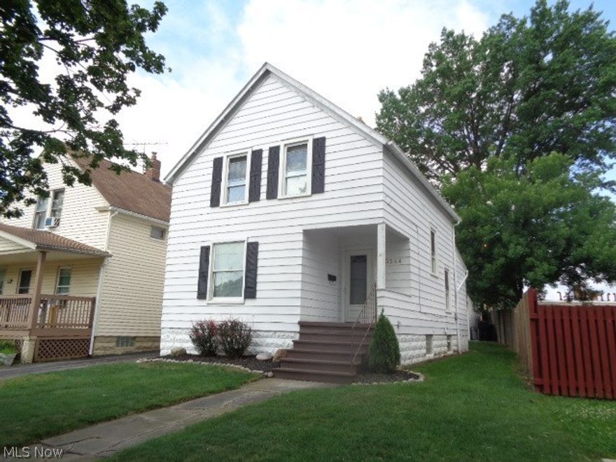 Charming 3 bedroom 1 bath Colonial. Interior features include: large eat-in kitchen with nice cabinets, counters, appliances, flooring and fixtures; newer bath flooring, counter, fixtures & tub/shower. Hardwood floors and lots of closet space. Exterior features include:  painted siding and shutters, private, partially fenced yard plus 2 car garage. Recent improvements include:  new windows + glass block in basement and upgraded electric. Perfect for first time Buyer home or move up buyer.