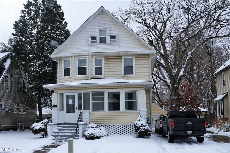 Welcome home to 616 Broad Blvd in the Falls! This homes location is perfect with its proximity to the library, YMCA, and downtown! Tastefully done up with fresh paint and flooring throughout. Just move in! The kitchen has plenty of cabinet space. There is a first floor laundry and 1/2 bath. Unique 2nd floor stairs access from the kitchen area and living room. Finished 3rd floor attic adds to the square footage. Enclosed front porch is there for you to sit and watch the day go by and there is a deck off the back with fenced in back yard. The basement is a great place for storage or whatever your needs may be. Glass block windows as an added feature. 1 car detached garage is also available. Come check it out and make it yours today!