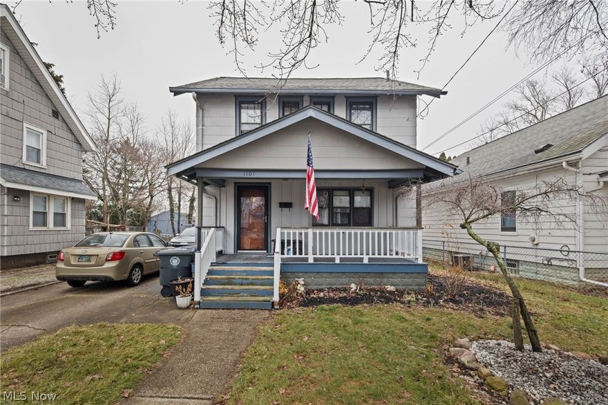 Welcome to 1101 Linden in the heart of North Akron! This charming 3-bedroom, 1-bath home features a spacious covered front porch. Step inside to a bright living room that flows seamlessly into the dining room and kitchen, creating a comfortable and functional layout. Beautiful hardwood floors run throughout the home.
Out back, you’ll find a fully fenced yard and an oversized 2+ car garage—ideal for car enthusiasts, hobbyists, or anyone in need of extra storage space. Upstairs offers all three bedrooms and a full bathroom.
Major updates include the roof (approx. 2020) and furnace (approx. 2018), giving added peace of mind. This move-in ready home is ready for its next owner.