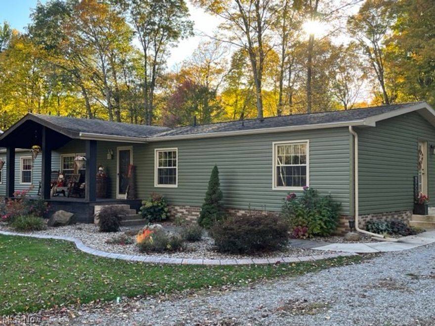 Quiet wooded setting, almost one acre - dead end street. Close to beautiful Guilford Lake. United Schools (new school underway). Ranch - all on one floor. Pristine condition, every room has been updated since originally built. New vinyl siding 2020, new tilt in windows 2019, new well pump 2021, has Guilford sewer. New roof in 2013. Water softner 2012. Newer solid wood doors. Newer flooring throughout. Master bedroom 16 x 13 suite at one end of home w/ large master bath, walk in shower plus a garden tub, and 10 x 10 walk in closet. All this and walk into an adjoining office or bonus room or nursery or craft room etc. Remaining 2 bedrooms at opposite end of home. Laundry room. 
Outside is 32 x 16 cement patio with free standing bar w/ grill area, surrounded by lovely landscaping. 2 car + detached garage 26 x 24 with an attached lean-to. Open front porch 18 x 8.