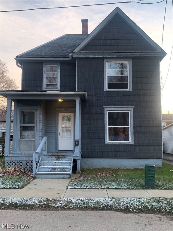 This original duplex is currently set up as a large single family home with 4 bedrooms, 2 full bathrooms, 2 kitchens, 2 porches, 2 driveways, an easily accessible storage-bonus room, and a garage. This home is great for a large family or revert it back to a duplex for extended family or income.
Unfinished dry basement, bonus room upstairs- great for toys or storage, floor to ceiling built-in pantry near kitchen. Large entry- plenty of room for coats and shoes, and plenty of closets and storage spaces
The interior is freshly painted, with good windows throughout, and a new kitchen floor.