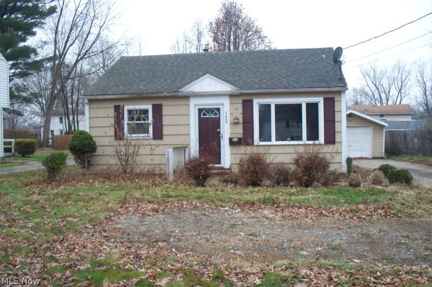 Bank Owned Property. Buying in "as is" condition, no guarantees, no warranties. Must be pre-approved or have proof of funds.  Addition on back gives open living room/family room (family room area heated by electric baseboard - rest of house gas gravity heat)  Some replacement windows, breaker box, dimensional shingles on roof.  Possible 2-car tandem garage with turn around driveway. Close to Lanterman's Mill/Mill Creek Park.