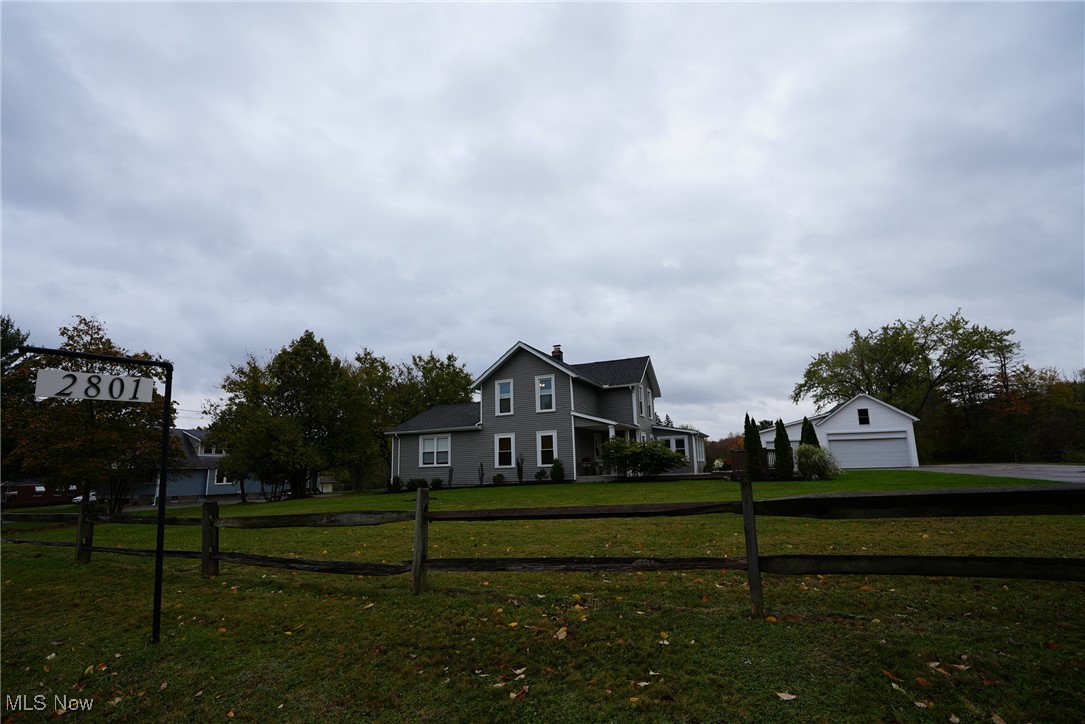 Come and discover this spacious freshly renovated farmhouse with both modern amenities and traditional charm, offering ample room for a large family or for those who need extra space for an office or guests. This 5 bedroom,  2 1/2 bath home provides comfortable living with storage galore, walk in pantry, custom organized primary closet, mudroom, coat room. Freshly painted,  custom window treatments, top of the line flooring thru out.  4+acres of land offers privacy and outdoor opportunities with 3 patio areas, plenty of room for gardening, recreation, or even potential hobby farming or homesteading. The 5 car garage has new siding, gutters and roof and offers walk up storage. There is even space to park the RV!