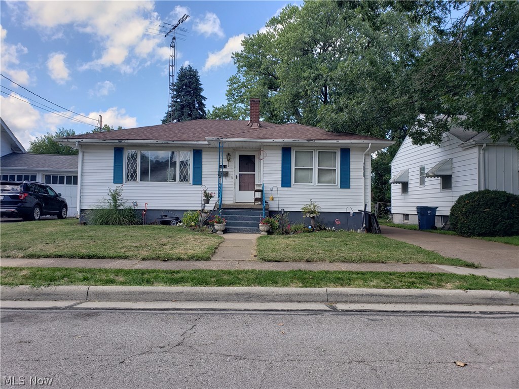 Charming one story home with finished basement located minutes from Lake Erie, Castaway Bay and Cedar Point. This home has many features great features with a Large and open kitchen, upgraded counter-tops, Stainless Steel Appliances and lots of cabinet space. The natural hard wood floors upstairs are in great condition. It has a finished basement that includes a 1/2 bath and a kitchen area. The large backyard is fenced in and has a detached garage that is 1 car wide but deep enough for possibly two with 476 square feet of space. The roof is less than 10 years old and the central air was replaced last summer. All of the appliances are included.