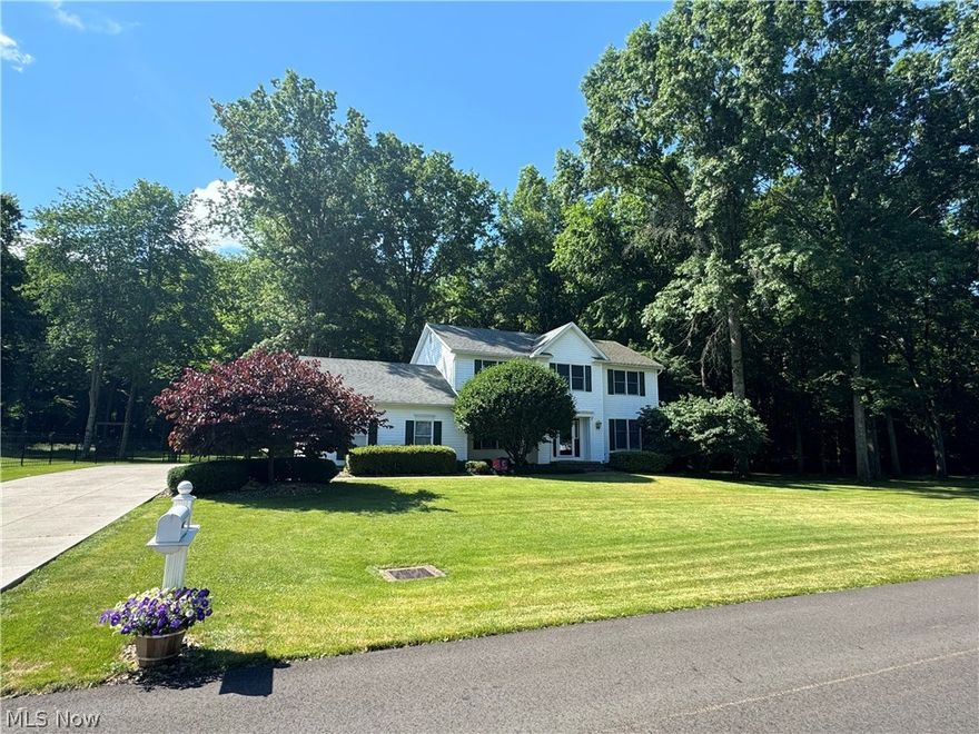 Discover your dream home in Timber Creek Estates! This stunning property offers over 2,500 sq. ft. of luxurious living space, perfect for both entertaining and serene outdoor enjoyment. As you step inside, you’ll be greeted by the warmth of beautiful wood accents throughout, adding an elegant touch to every room. The home features 4 large bedrooms, each with ample closet space, and 2.5 well-appointed baths, ensuring comfort and convenience for your family. The main level boasts a formal living room that exudes sophistication, a cozy family room ideal for relaxing, a spacious dining room for hosting dinner parties, and an eat-in kitchen designed with both style and functionality in mind. The finished rec room in the basement doesn’t disappoint either offering a versatile space for hobbies, games, or a home theater, plus a bonus room and a crawl space for additional storage. Outside, you’ll find an entertainer’s paradise. The expansive stamped concrete patio is perfect for gatherings, featuring a built-in firepit where you can unwind and enjoy the tranquil surroundings. The patio overlooks a private, wooded lot of over half an acre, providing a peaceful retreat that abuts the Cortland Conservation Club, ensuring a picturesque and serene setting. The garage is a showstopper with its durable Alexander flooring, backed by a 25-year guarantee. Every room in the home has been freshly painted, giving it a crisp, clean look that’s ready for you to move in and make it your own. Recent upgrades include a newer hot water tank, furnace, central air system, roof with 30-year shingles, and new appliances, including a dishwasher, disposal, slimline microwave, refrigerator, and a fireplace gas insert with remote. Don’t miss the opportunity to own this spacious, move-in ready gem in Timber Creek Estates, where luxury and comfort blend seamlessly to create the perfect home for you and your family!