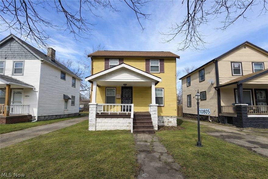 Check out this 3-bedroom, 2-bath colonial style home offering over 800 sqft of functional living space with the opportunity to add more! Featuring a traditional layout with defined living and dining areas, a full kitchen footprint ready for customization, plus the potential to finish the basement area to your liking. The property includes a detached garage and a fully fenced backyard with off-street parking and driveway access. Vinyl siding exterior and asphalt shingle roof. Ideal for investors seeking a rental-ready addition to a portfolio or buyers looking for an affordable entry point with upside. Property is being sold as-is.