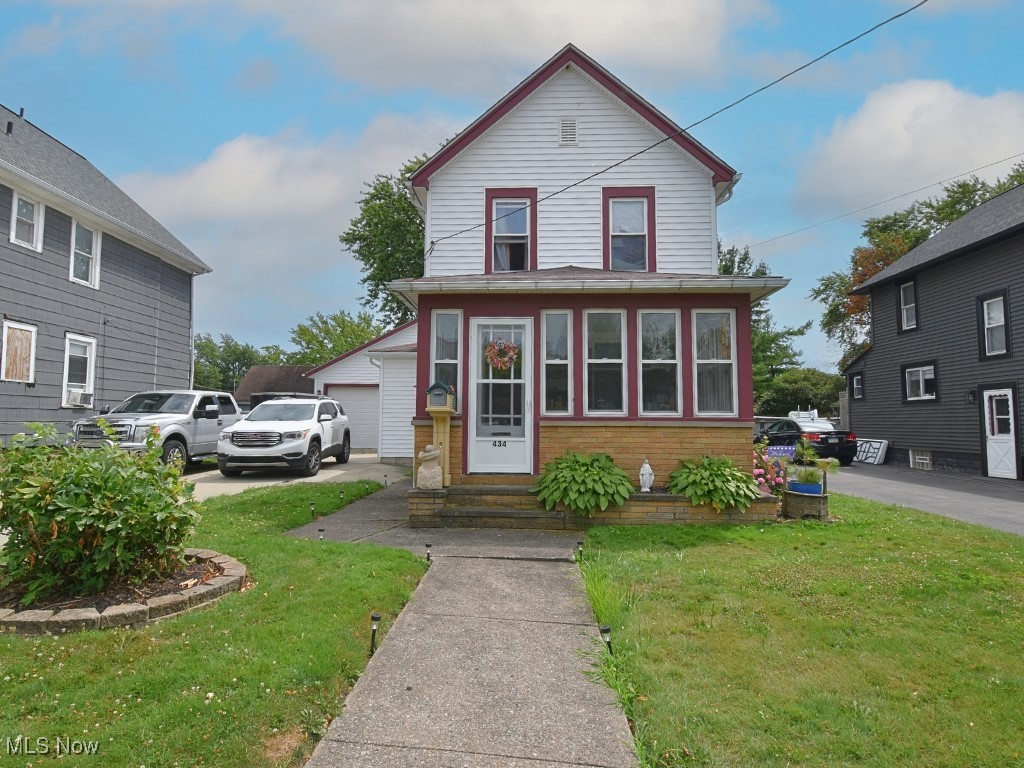 This charming bungalow in Fairport Harbor offers easy living just moments from the shores of Lake Erie! Featuring 2 bedrooms and 2 full baths, this home is as functional as it is cozy. You'll love the spacious eat-in kitchen with tons of cabinet space and all appliances included — perfect for everyday living and entertaining. The inviting front porch sets the tone for warm welcomes and relaxing evenings, while the cute backyard provides just the right amount of green space to enjoy without too much upkeep. Additional highlights include first-floor laundry and a whole-house generator for peace of mind. Ideally located close to the lake, parks, and all that Fairport Harbor has to offer!