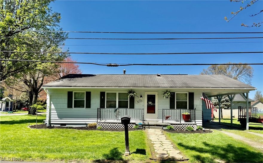 Cute as a button! Ranch: 3 bed 1 bath sitting on a double corner lot in Vienna. Updated Kitchen. Freshly updated landscaping. Attached car port with additional off street parking.
