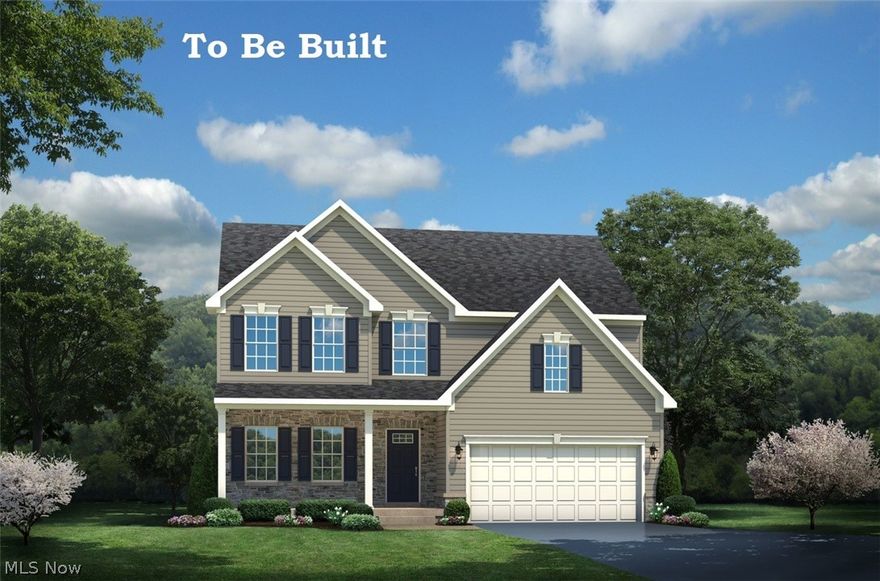 The Genoa single-family home is made for main-level luxury. This house has it all!  Starting with stepping in from the front porch and enter the foyer which passes the private study.  The inviting great room with modern and cozy linear fireplace opens to the gourmet kitchen over an island. This home has upgraded Design Interiors which include upgraded LVP flooring on most of the main level, quartz kitchen counter tops, white cabinets and more.  A dinette provides flexible space that's perfect for gatherings. Your luxurious main-level owner's suite has a tray ceiling, a double vanity bath and walk-in closet. Upstairs, a total of 3 additional bedrooms and another full bath. A finished basement for tons more space.   To Be Built. Photos for representation only.