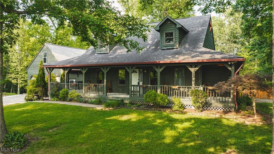 This lovely home is nestled on two serene parcels. This charming Cape Cod offers peace, privacy, and modern comfort. Boasting 3 bedrooms and 2.5 baths, the home features a vaulted ceiling in the living room, creating an open, contemporary feel perfect for relaxing or entertaining.
The spacious kitchen includes ample cabinetry, a center island, and a walk-in pantry, while the first-floor laundry adds convenience. The primary suite is located on the main level and includes a newly updated luxury vinyl tile bathroom floor, with two additional bedrooms and a full bath upstairs. A freshly added half-wall on the second floor adds style and definition to the layout.
Step outside to enjoy the expanded back deck, freshly painted and stained, perfect for taking in the wooded surroundings and abundant wildlife. The unfinished walkout basement offers tons of potential and leads to a large fenced backyard. Location is important as well, while you feel like you are out in the country, it only takes minutes to access SR68 and I-77.  
The seller has made improvements to the home to allow the new owner to just move in and live.
Bonus Note: The oversized two-car garage is outfitted with 110 and 220 power, water supply, and a partially floored loft ready to become an additional suite or entertainment space.