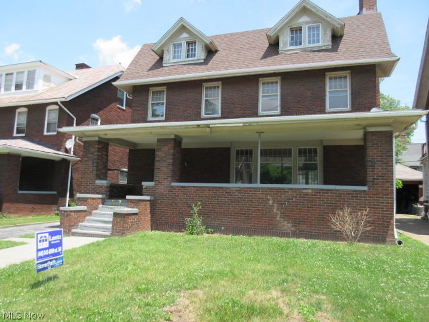 This 4 possible 5 bedroom, 2.1 bath colonial has much potential here with 2275 sq ft of living space. Beautiful natural woodwork on the first floor. Deco fireplace in living room. Dining room. Master bedroom up has a fireplace as well. Finished 3rd floor has a full bath. Full, unfinished basement. Fenced yard with patio. Low maintenance brick exterior. Buyer to assume ANY / ALL POS violations, POS report in 'attachments'.