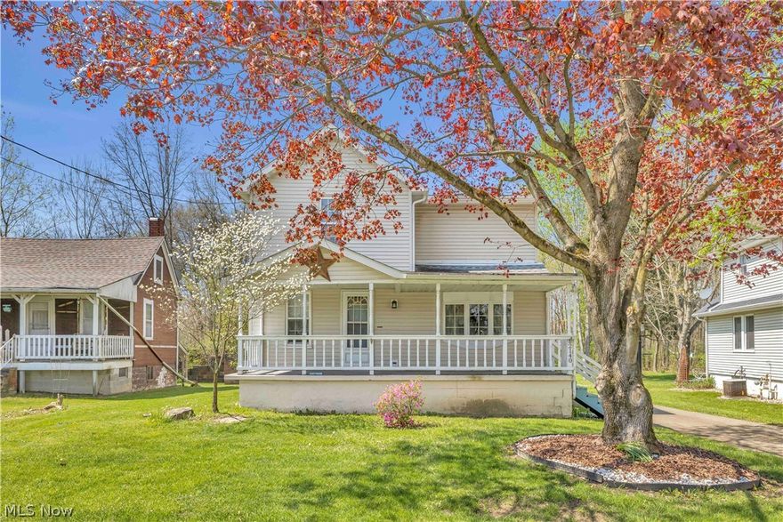 Welcome to this maintained two story home offers 3 bedrooms, 2 full bathrooms and sits on a beautiful lot with a park like backyard setting. A welcoming covered front porch sets the tone, while inside you’ll find spacious living areas highlighted by original woodwork, a large living room with fireplace, inviting dining space, and an eat in kitchen with abundant cabinetry, breakfast bar, stainless appliances and plenty of prep space. The main level also features the convenience of first floor laundry and a full bath, blending vintage charm with everyday functionality, while the clawfoot tub adds timeless character. Outside is where this property truly shines with an expansive deep lot bordered by mature trees offering privacy and room to roam. Enjoy the large rear deck, patio area with pergola, detached garage/outbuilding, additional storage sheds, and endless possibilities for gardening, hobbies or entertaining. The long concrete drive provides ample parking and the outdoor spaces offer a rare blend of convenience and country like tranquility while still close to town amenities. A unique opportunity to own a home with charm, space and character, this 3 bedroom, 2 bath home offers peaceful outdoor living, functional interior space and a setting that feels far beyond the ordinary. Relax on the front porch, entertain out back and enjoy all this special property has to offer. Don't miss this amazing opportunity and schedule your private showing today!