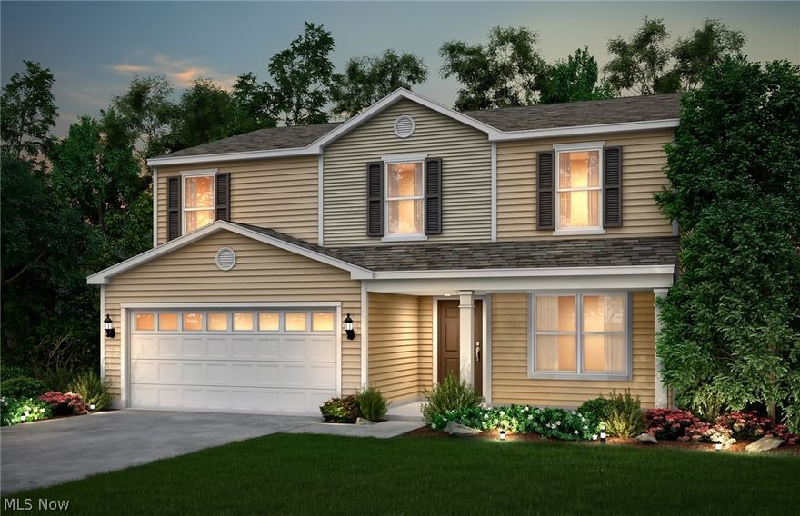 Welcome to your dream home in Mount Eaton Estates, where small-town charm seamlessly blends with modern elegance! This stunning new four-bedroom home boasts an impressive full front porch, offering a warm welcome. Step inside to discover a spacious gathering room with a striking stone fireplace, perfect for cozy evenings & entertaining. Enjoy bright living spaces & unwind in the versatile first-floor flex room, ideal as a home office or playroom. The beautifully appointed kitchen features upgraded cabinetry, granite countertops, & opens to the gathering room, making it the heart of the home. Upstairs, a generous loft provides even more space for fun or relaxation. The bedrooms offer comfort & privacy for everyone, while the full basement presents endless possibilities for recreation or storage. Step outside onto your brand-new deck, perfect for entertaining or simply soaking in the tranquil surroundings. The expansive yard offers plenty of space for outdoor activities, gardening, or play. Car enthusiasts & hobbyists will love the oversized two-car garage with extension, providing ample room for vehicles, tools, & storage. Nestled in a picturesque community with sidewalks throughout, this home encourages evening strolls & friendly neighborly connections. Located just minutes from historic downtown Wadsworth, shopping, & dining, you’ll enjoy both convenience & the warmth of a close-knit neighborhood. Experience peace of mind with industry-leading warranties. Discover comfort, style, & community at Mount Eaton Estates—your perfect place to call home.