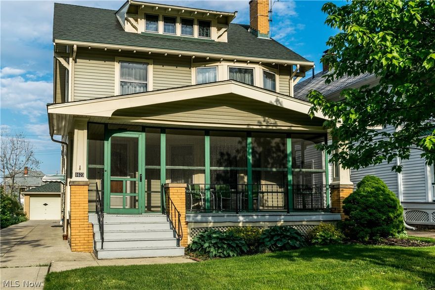 Pride of ownership!  This beautiful 4 bedroom Lakewood colonial has been in the same family for 83 years and is now ready for a new owner!  The screened in front porch is perfect for watching the neighborhood go by.  The large living and dining rooms feature beautiful woodwork and original leaded glass accent windows.  An original double swing door leads from the dining room into the spacious kitchen complete with butler's pantry and a mudroom leading to the backyard.  Upstairs are 4 spacious bedrooms and a large walk up attic space that is full of potential!  Brand new electrical panel!  New hot water tank in 2013.  Roof and siding both around 10 years old. Hardwood floors underneath the carpet. Walking distance to Madison Park, Madison Branch Library, Lakewood Stadium, Barroco, Mahall's, Woodstock BBQ and other great Lakewood businesses!