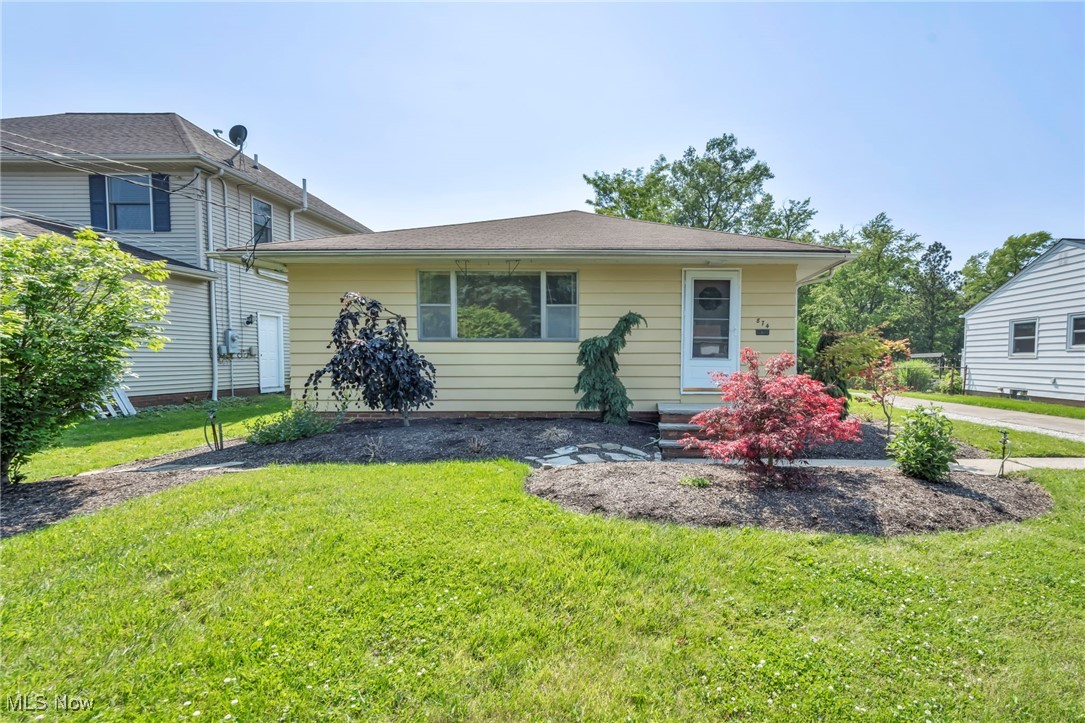 Well-built and full of potential, this 3-bedroom ranch is nestled on a deep, nearly 1-acre lot in highly sought-after Highland Heights. Enjoy the ease of single-floor living with an unexpectedly open floorplan that offers comfortable, functional space—and a blank canvas ready for your personal touch. The huge basement provides ample storage and exciting potential for future expansion. A detached 2-car garage adds even more utility and parking options. Step outside and enjoy the natural beauty and privacy of the wooded backyard—perfect for relaxing, entertaining, or designing your dream garden or patio. Located in the Mayfield School District and close to parks, shopping, and freeway access, this is an ideal opportunity to create the home you’ve always wanted.