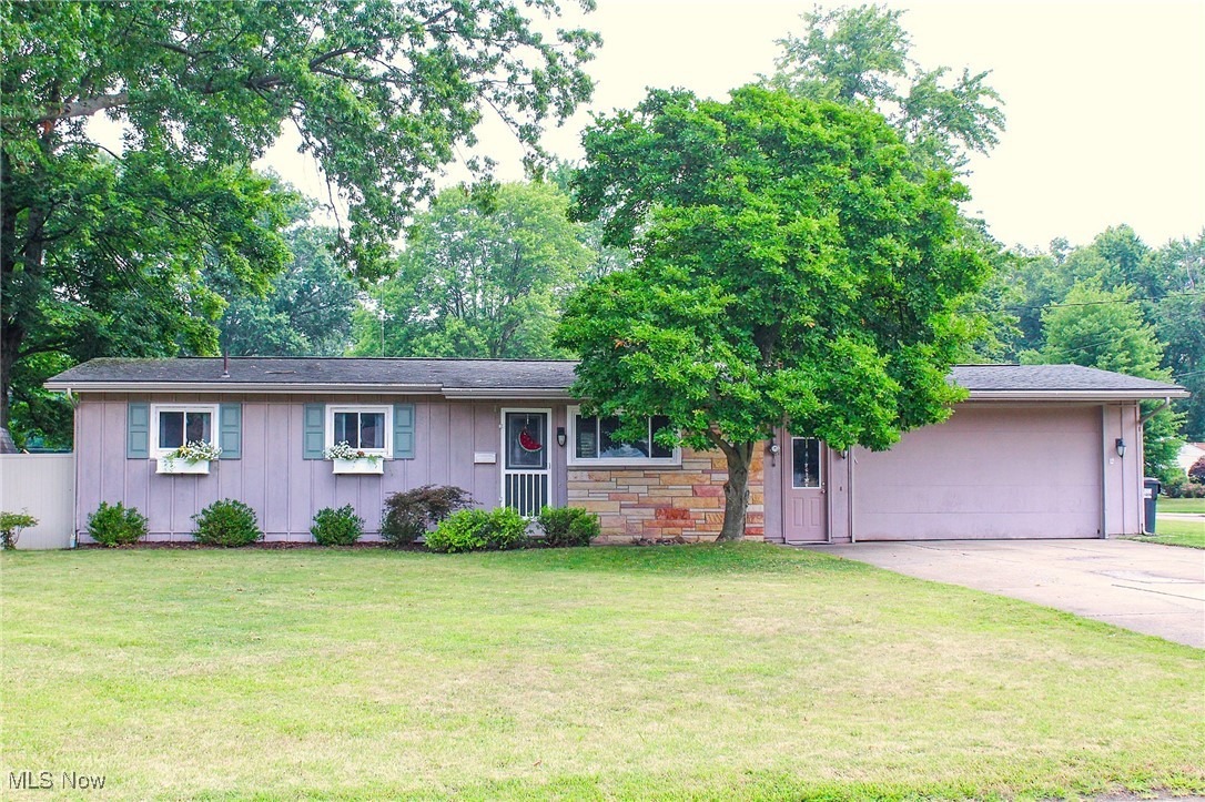 Come see this 4 bedroom, 2 full bath, Ranch style home sitting on a huge corner lot today! Very well maintained and cared for home ready for you to move in. Vaulted ceilings throughout and all appliances stay. Beautiful family room has gas fireplace to enjoy the winter months. Full basement is partially finished with 4th bedroom and full bathroom. Large back yard features a great patio with privacy fencing plus a storage shed. 2 Car attached garage has extra storage. A/C and furnace new in 2023.