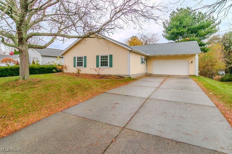 This move-in ready 3-bedroom, 2-bath ranch offers comfort, style, and space! The kitchen has been freshly updated with brand-new cabinets and BEAUTIFUL quartz countertops and it opens to the living room for an ideal entertaining setup. A cozy family room features a gas fireplace—perfect for Ohio’s upcoming fall and winter seasons. A versatile bonus room offers endless options: office, playroom, den, or maybe a game room! Bring your ideas! 2 car garage and large closets are all available for plenty of storage. Step outside to your private backyard oasis with a patio and fully fenced yard. This home is located within a lovely neighborhood that has quiet streets, sidewalks and is located conveniently just minutes from Route 90! Close to shopping, restaurants and parks! A lovely home with so much to offer is ready for you to move in and enjoy!