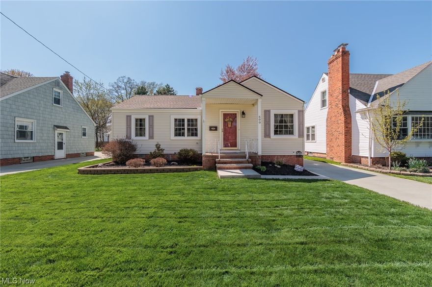 This home has been well cared for - recent additions include a new driveway (less than 1 year), new breaker box (April 2023), newer furnace (4-5 yrs), newer replacement windows (4-5 yrs) and newer water heater! This home features beautiful hardwood floors.  The finished basement is a wonderful space for the family to gather on holidays. One of the best price homes in Bay Village! Schedule your showing today!