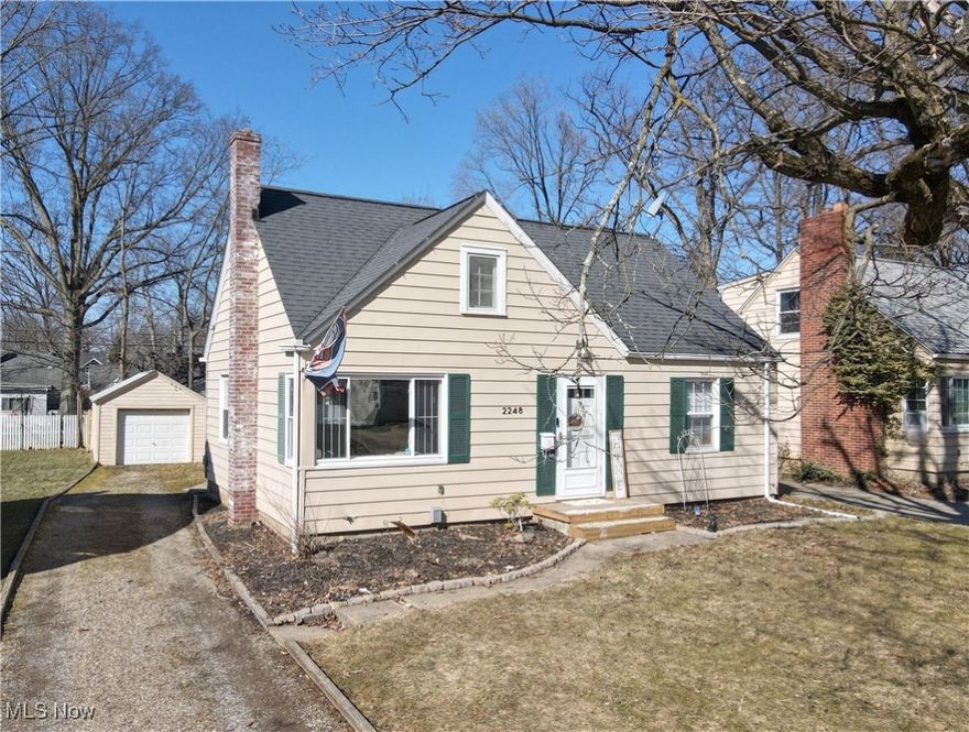 You're someone who wants a manageable home, a nice sized, fenced in yard, and close to amenities like cute coffee shops, local makers and the best croissants that you know of. This is that house. Walking in from the playground around the corner, or coming home from downtown cuyahoga falls, you'll find an entryway that opens up into the sunny living room, with plenty of space for a sectional couch, dining room (the white cabinet can stay!), and kitchen with access to your fenced in backyard. The rest of the main floor plan has 2 bedrooms and 1 updated bathroom to share. The entire upstairs is your 3rd bedroom, with room for an office, nursery, or creative flex space. If you need more storage, there is a full basement:  finish it, or don't.. (the current owners made it a hang-out space regardless of drywall), you'll have plenty of space to make it your own. Come see this home for yourself and what it would be like to live in the Cuyahoga Falls Community. Updates: new fence, front steps, hot water heater, bathroom and kitchen glam up, kitchen fridge. Roof 2019, windows 8 years old. Ring stays!