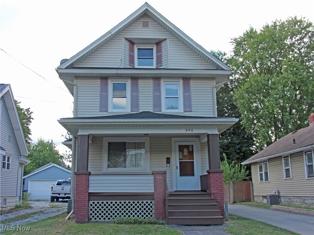 Classic colonial style home in a convenient location. Spacious front porch, home is vinyl sided, one car garage and paved drive. Deck off back of the home. Home has been freshly painted throughout and all carpeting cleaned. Huge room on third floor has so many options - could be bedroom, office area, theatre room, etc. Roof new in 2019, Furnace new in 2015, AC new in 2017, and updated windows. Nothing to do here but move right in and start enjoying your new home!