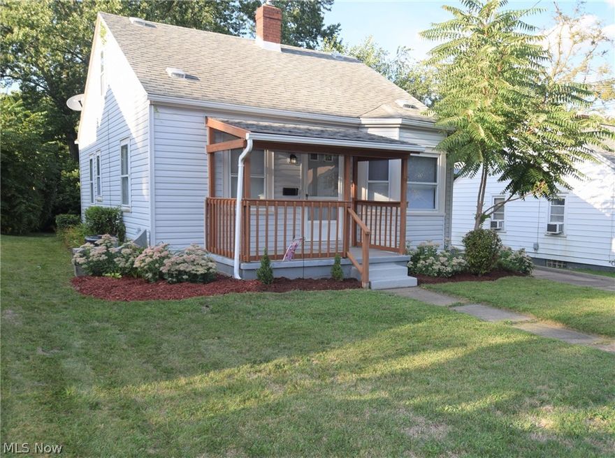 Welcome to 1633 Wildon Avenue, a 3-bedroom, 1-bathroom home in Akron! This charming home has a lovely landscaped yard with a covered front porch. Step inside to find the living room with neutral paint and modern white trim and baseboards. An arched doorway leads to two bedrooms and the full bathroom. The kitchen has a dining area located right in front of a bay window overlooking the front yard. Stove and fridge stay with home. New carpet throughout the entire first floor. Head upstairs to the third bedroom, which has incredibly beautiful hardwood floors and lots of built-in storage areas. One car garage, sellers to replace garage door. Basement is waterproofed. Don’t miss your chance to own this lovely home; schedule your private showing today!