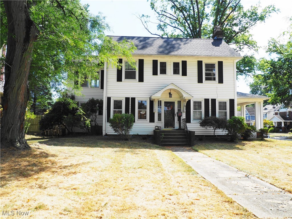 Lot:80 X 140. Classic Center Hall Colonial with much potential to make it your own. Three bedrooms plus a finished attic for more space if you need it. Newer main bath on the second floor with jetted tub and beautiful vanity. Plus a half bath on the main floor. The laundry room on the second floor makes washing clothes and putting them away much easier since most things go where the bedrooms are. There's also an extra room with bookshelves that can be used as an office, media room or whatever you want it to be. Roof is about 10 years old and the blower system on the furnace was replaced this past winter.
