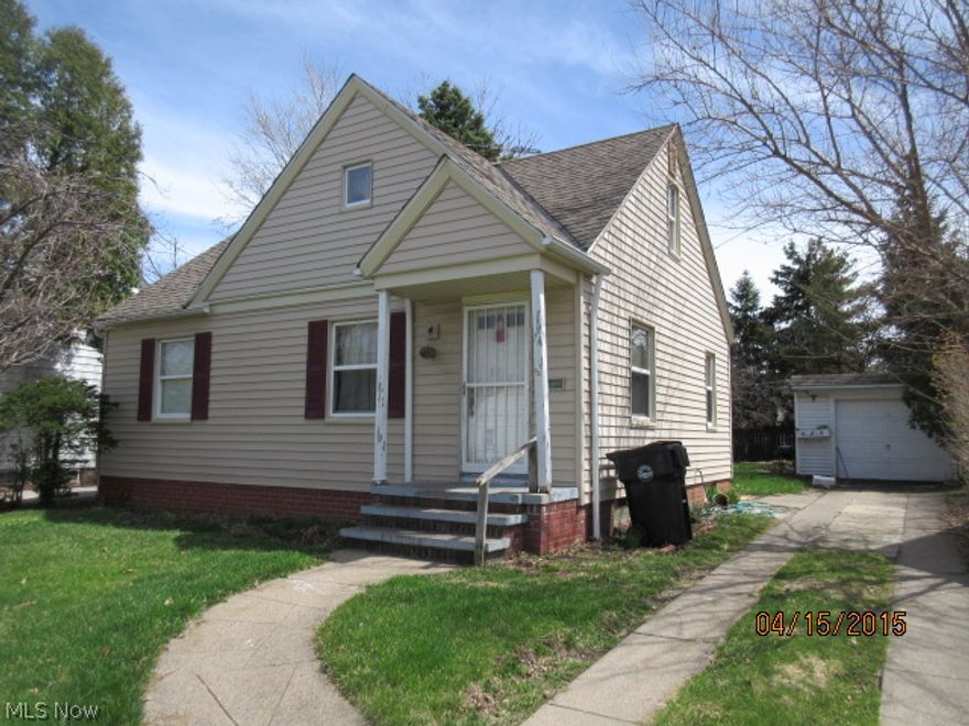 A cute 3 bedroom, 1 full bath Bungalow style home with hardwood floors. Eat-in kitchen. Large finished dormer up. Full, part finished basement has glass block windows. 1 car detached garage. 1080 sq feet of  living space. This will make a great starter home!