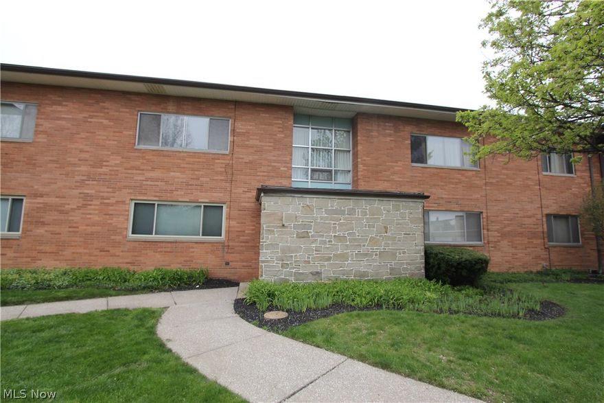 Don't miss this fantastic condo!  One of the larger 1bedrm condos available!  Great Location near I-90, Rocky River Rec Center, Westgate and more!  Well maintained spacious condo.  Newer carpet, wonderful ambient lighting, appliances can stay, home warranty available and plenty of closets!  Condo complex offers park like grass areas to enjoy, inground pool, nearby assigned garage parking, well maintained and recently updated common areas, entrance buzzer system and 2 laundry areas in the building - 2nd floor and basement.