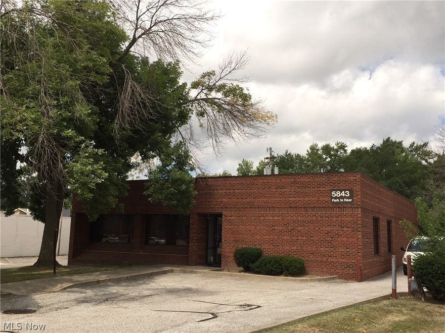 AAA Prime Mayfield Road 3,396 Square Feet commercial office  building currently used as law offices. Ideal building for law firm, Insurance, Doctor's office.. 7 individual private offices, 2 reception areas, a combination wide conference room and law library, file storage room, (2) separate entrance/reception areas, one front and one rear. Parking for 20 cars. Rare ingress and egress on two sides. Access via front entrance on Mayfield and side entrance on Belrose.  The strip is full of redevelopment potential and many buildings in the area have been renovated or razed in favor of new buildings.  The lot size is 20,050 sq. ft. per county auditor. The site surrounded by many national franchises and AAA tenants. Why pay rent when you can own long term?