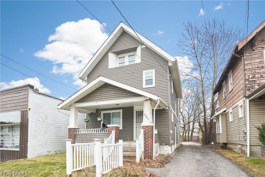 Fantastic, affordable opportunity for both owner-occupants and investors alike! Walk in the front door of this beautiful home to find a large living room, complete with a fireplace. The living room opens up to the spacious kitchen offering plenty of storage space and stainless steel appliances. Off the kitchen you will find the dining room as well as a bonus room perfect for a home office, studio, or mud room. A full bath and back door leading to the sprawling deck finish the first floor. Up the stairs on the second floor are three generously sized bedrooms and a full bath. A large, finished attic space serves as the fourth bedroom. Updates include furnace ('17), Hot water tank ('17), ac unit ('17), updated electrical, vinyl windows, waterproofed basement with sump pump, glass block basement windows, newer washer and dryer. Nothing to do but move in!