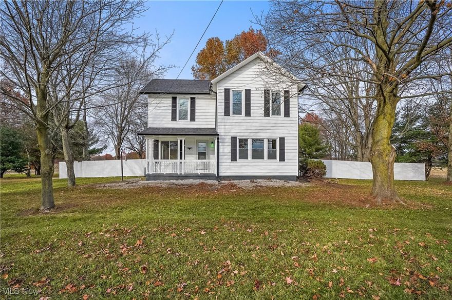 BETTER THAN NEW! FREE GAS Beautifully remodeled farm house. new kitchen, new appliances, high end materials used. New windows and interior doors,new furnace and central air. new bathrooms, first floor laundry room. new roof and ice guard, all new flooring throughout , 200 amp electric service, Several nice outbuildings 5 outbuildings, approximately 82' X 42' with arched ceilings approx. 16 foot high, with electric and gravel floor. This one is a Morton built building.
One building 48' x 32' with concrete floor with 2 12' x 16' overhead doors with openers with attached lean to 16 X 48 with gravel floor, door is a 8' x 12'. One pole barn 48' X 24' with gravel floor, door is 12' high. One 30' x 40' heated with a gas furnace ,concrete floor, upper loft storage and garage door opener. Perfect storage for cars, livestock, toys, boats! Minutes from 76 and by three lakes.
Lake Milton, Berlin and West Branch state park.