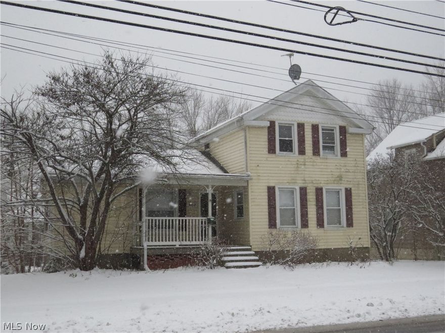 Updated Home Located in the Heart of Geneva! Several recent updates. Inviting front porch. First floor features a large living room, dining room, eat-in kitchen, bedroom and full bathroom. Second floor offers large bedroom and an office area with a closet that could be a 3rd bedroom as well as a half bath. Large, unfinished walkout basement has several rooms for storage or could be finished for additional living space. Covered porch off kitchen. Patio on side of home and a second patio behind garage. Ample room to park in the three car wide concrete driveway as well as an oversize two car detached garage with electric. Wood privacy fence lined with flowers. Recent improvements include: newer hot water tank and added insulation in 2015, several windows replaced. All appliances stay. America's Preferred Home Warranty included. A lot of home for the money!