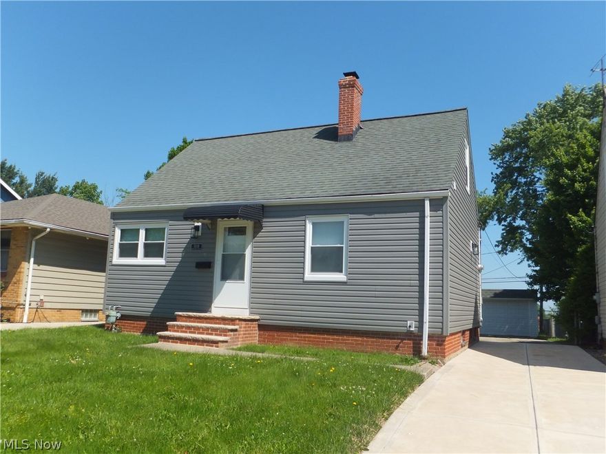 Excellent Parma Home.  Possible 3rd bedroom upstairs. Home Completely remodeled. New Driveway, Windows, Siding, Exterior Doors, Back Porch, Furnace, A/C.  New Garage Door and Opener. Completely Remodeled Kitchen and Bathroom. Refinished Hardwood Floors in Living Room and Bedroom.  Electrical Upgraded. Just bring your Toothbrush and Move-In!!