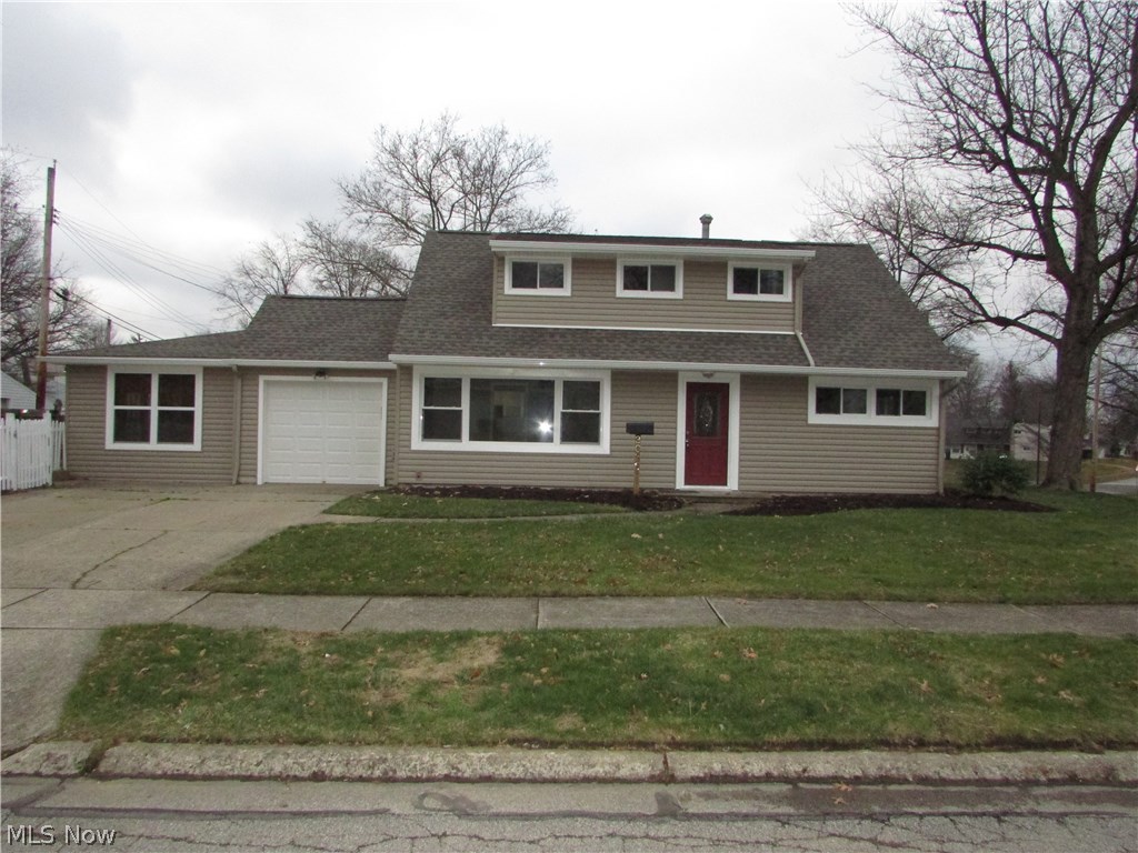 Completely updated cape on a cul de sac street. This home has new siding, roof, windows, kitchen, carpet, paint, flooring, electric, and more. The eat in kitchen has new cabinets, counter tops, flooring, fixtures, and paint. The yard is fenced, garage is heated, and so much more. POSSIBLE LAND CONTRACT/LEASE OPTION.