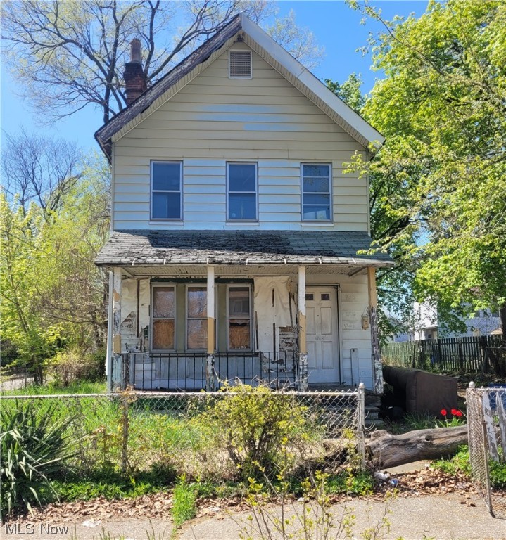COLONIAL HOME WITH LOTS of POTENTIAL!! You choose: perfect for an Airbnb, investment property or make it your own. Total rehab needed. Within close proximity to VA Hospital, Cleveland Clinic, University Hospital, Cleveland Museum of Art, Cultural Gardens and Highways! This property is situated next door and directly across from homes valued at $200-$300k. NO utilities are on. Schedule your private showing today! No assignment of contracts at closing. This is an AS-IS sale.