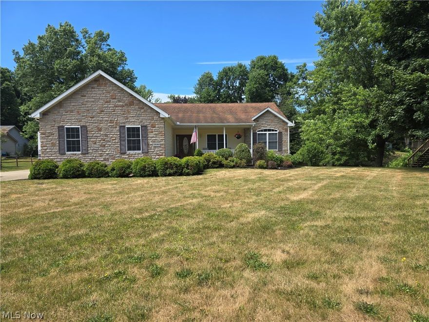 This lovely 4 bedroom ranch on a 3/4 + acre lot is first floor living at its best. The home features an open floor plan with generously sized rooms bathed in natural light. The walkout basement complete with bar, additional kitchen, recreation room, full bath and additional bedroom makes the perfect space for entertaining or a living space for adult family members. The two car attached garage and the additional 4 car garage is a car buff's dream. Freshly painted rooms and several rooms of new carpeting makes this home move in ready. Recent updates include new water softener and dishwasher in main level kitchen.